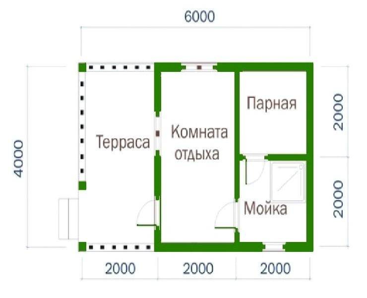 Баня 4х6 из блоков проекты фото