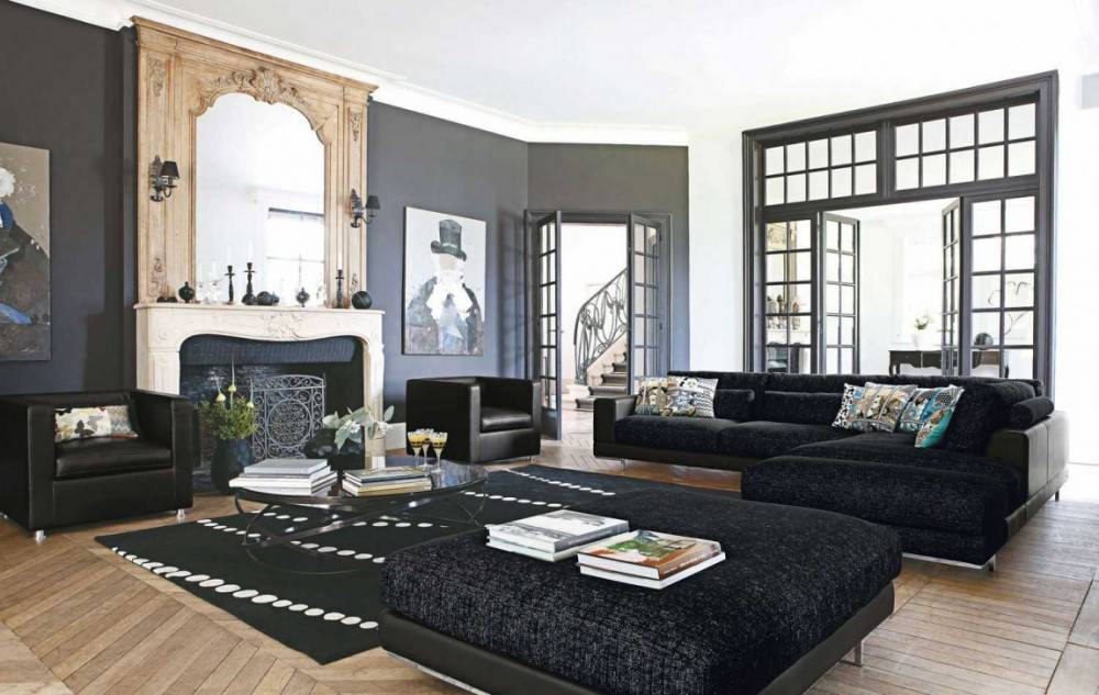Черная спальня: 125 фото дизайна и подбор цветовых решений в черных тонах