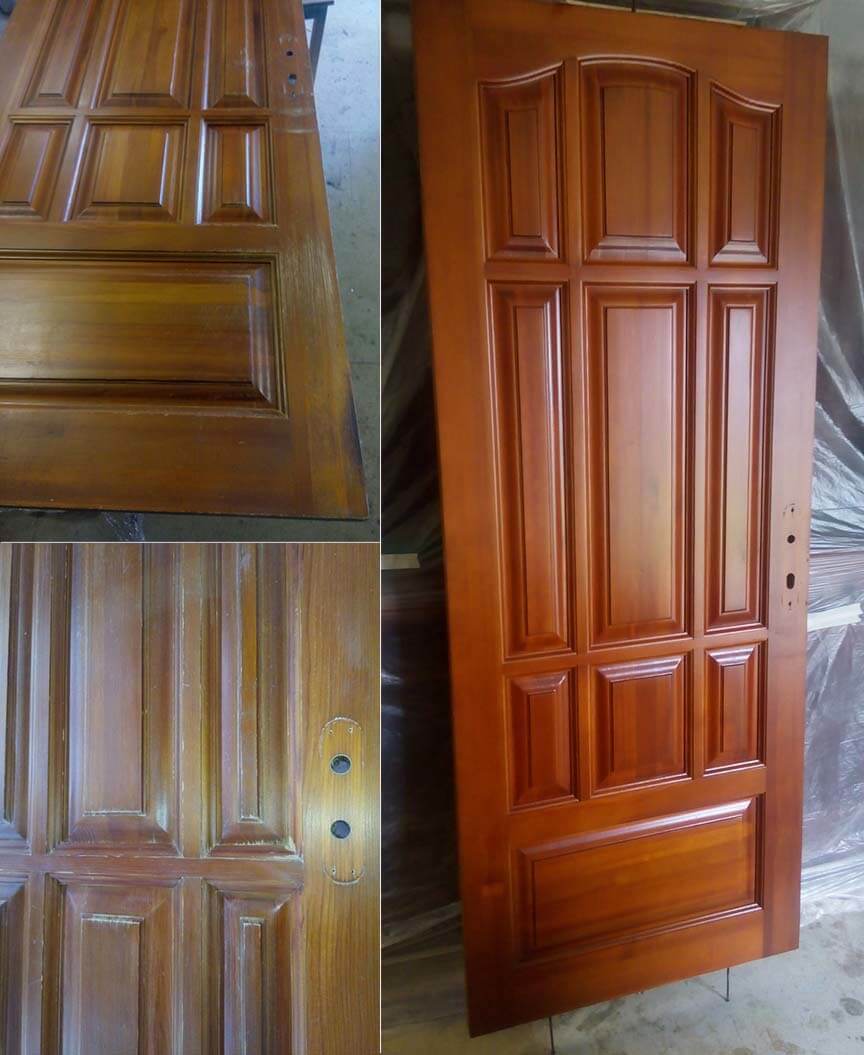 Этапы реставрации деревянных дверей своими руками