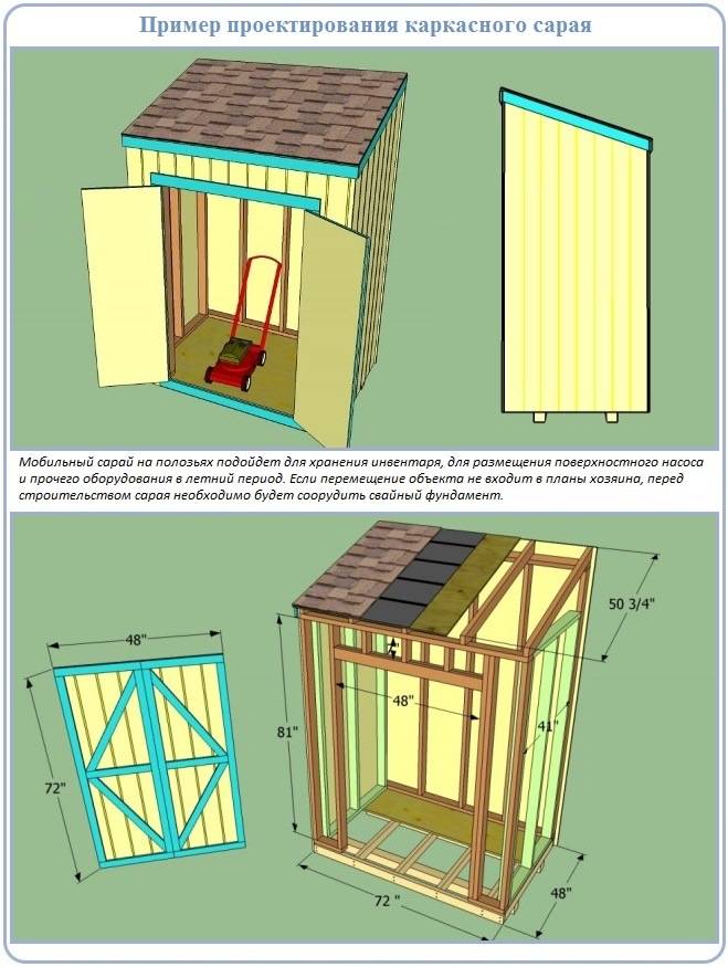 Строительство каркасного сарая своими руками с односкатной и двускатной крышей? пошаговая инструкция +видео с нуля