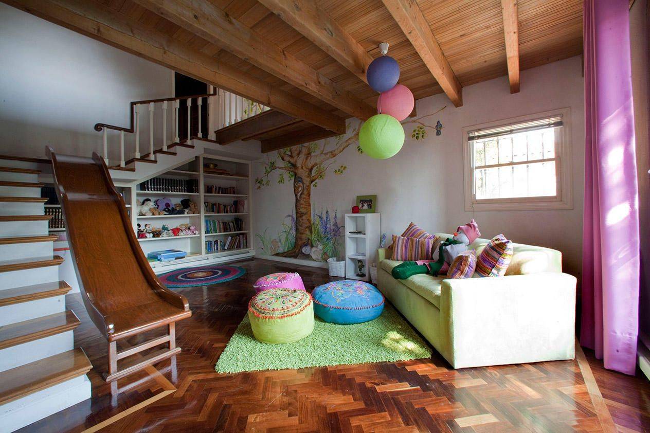 Как сделать детскую комнату в доме из бруса или бревна: примеры интерьера и дизайна комнат - Обзор
