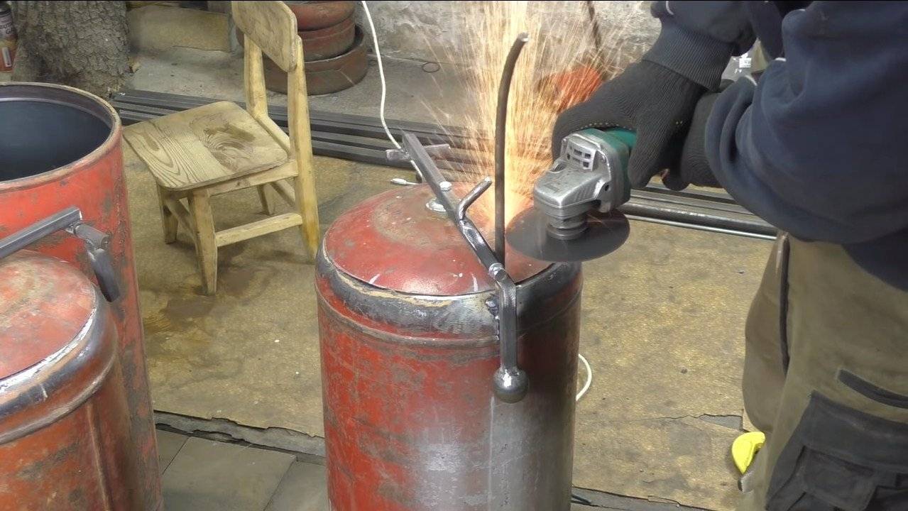 Печь для бани из газового баллона [своими руками]: изготовление