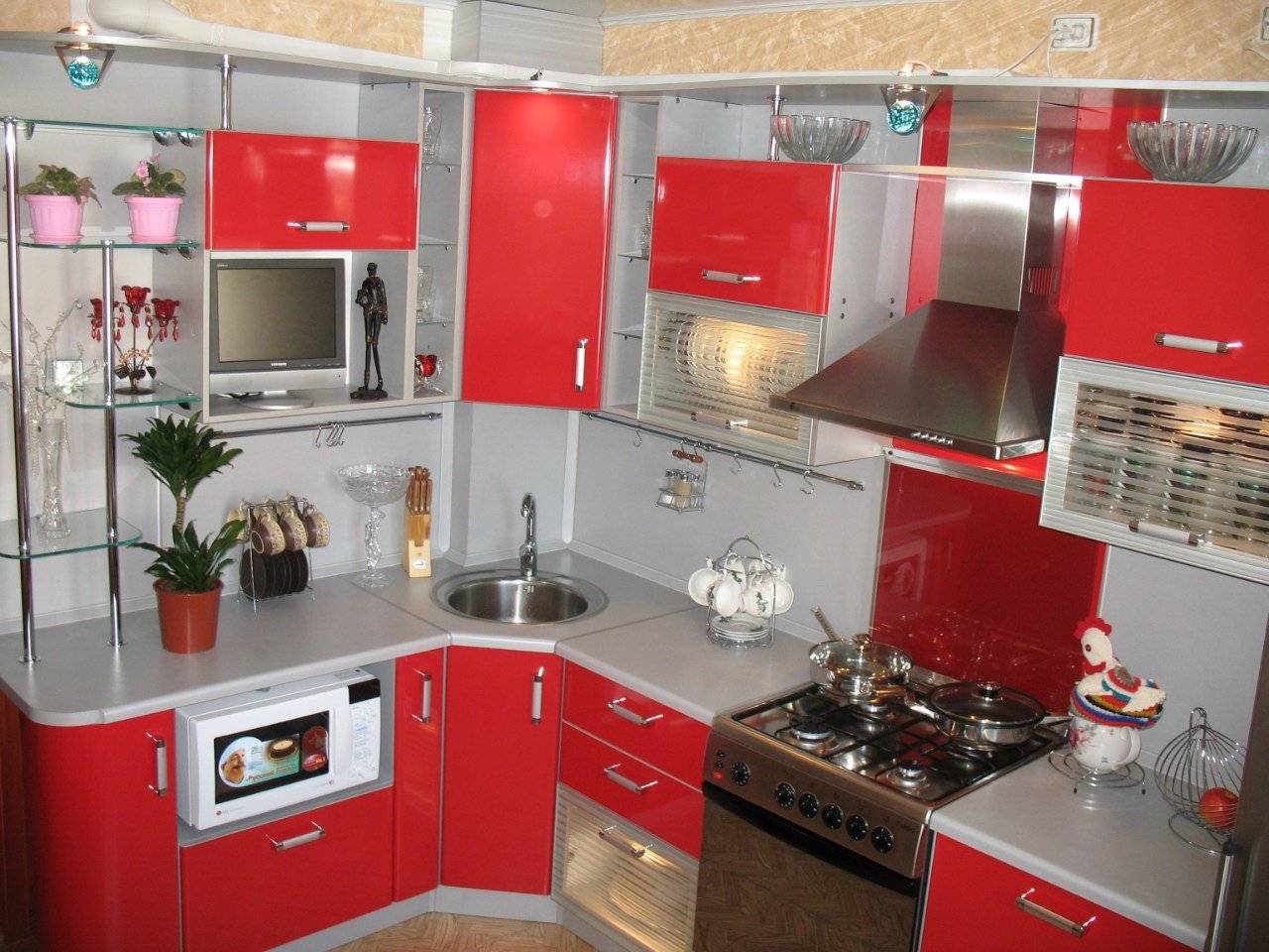 Дизайн Маленьких Кухонных Гарнитуров Угловых Фото