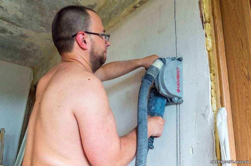 Штробление стен под проводку: как и чем штробить — обзор - строительство и ремонт