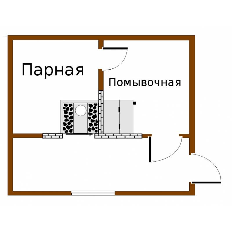 Печи для бани с отдельной мойкой и парилкой: критерии выбора, обзор моделей, установка