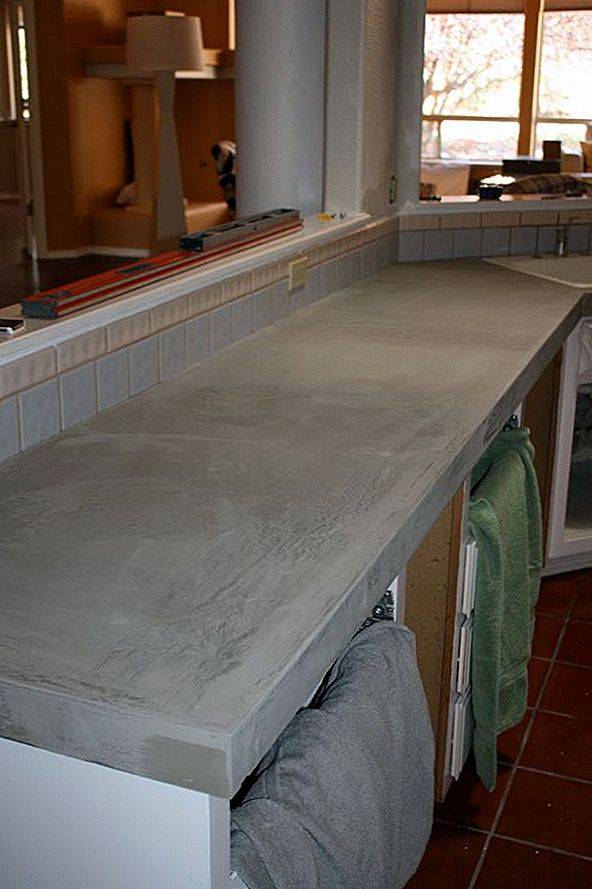 Как сделать бетонную столешницу своими руками: легко и просто, для кухни, инструкция, имитирующую натуральный камень, советы, фото