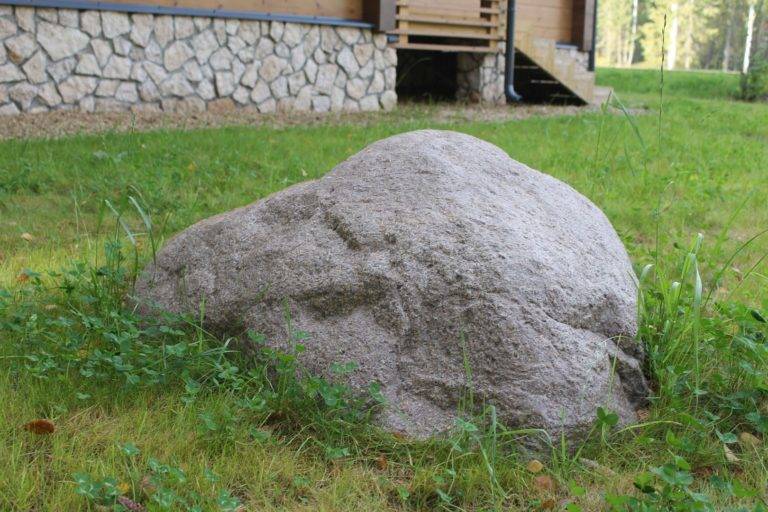 Искусственный валун своими руками без металлической сетки, пены и смолы