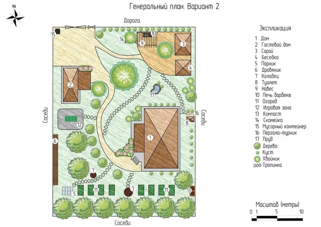 Проект генплана участка