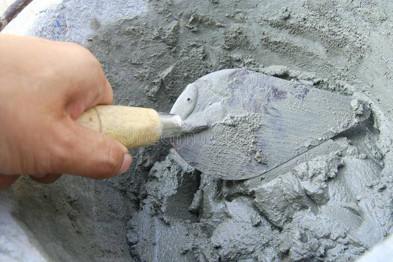 Цементный раствор для штукатурки