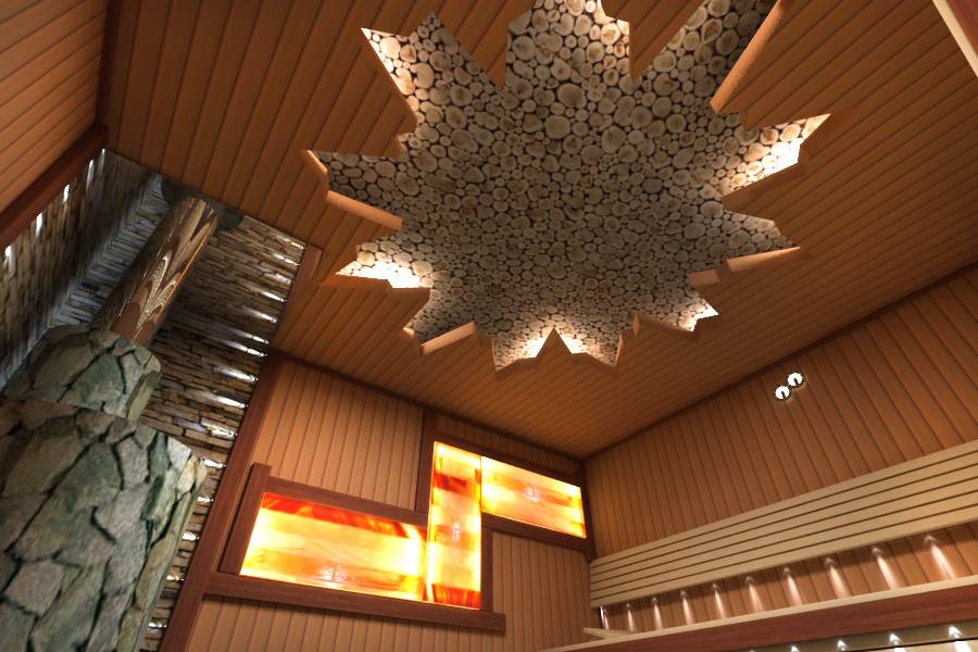 Делаем потолок в бане – подшивной, настильный и панельный варианты
