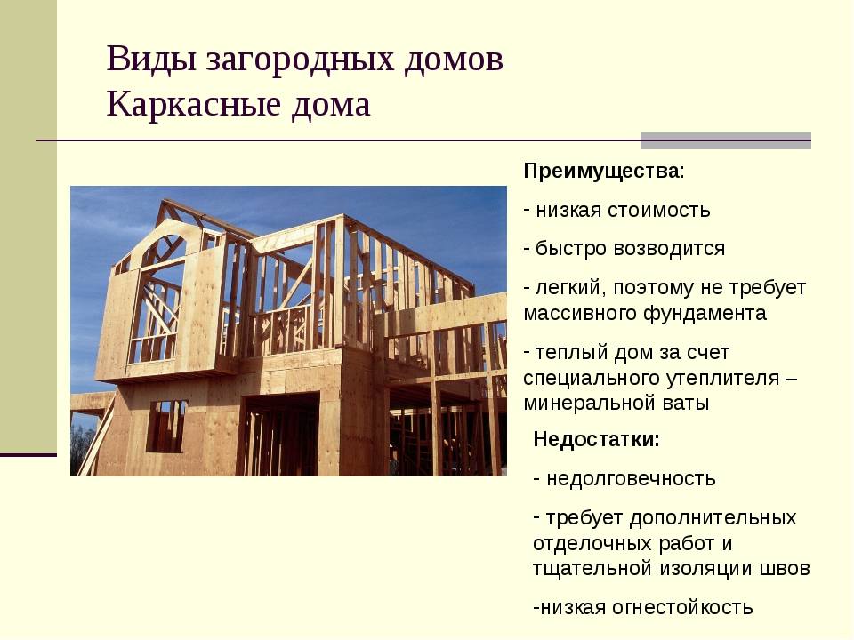Каркасные дома: плюсы и минусы каркасной технологии строительства, особенности, фото
