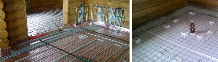 Как сделать теплый пол в бане: подробная инструкция с монтажными схемами
