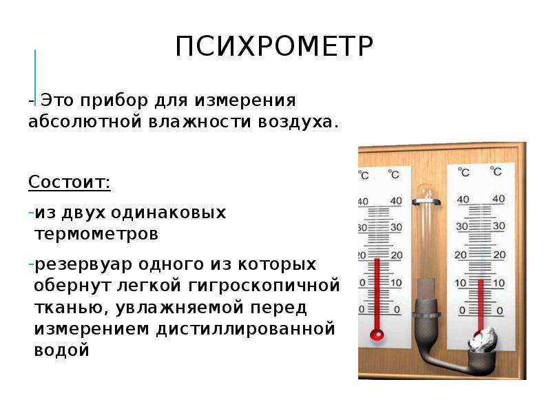 Приборы для измерения и определения влажности воздуха в помещении