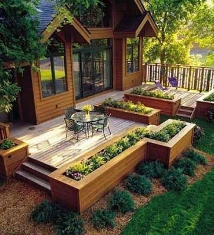 Ландшафтный дизайн двора частного дома (57 фото)