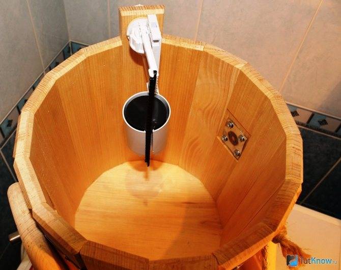 Как выбрать и установить ведро обливное для бани и как сделать такое ведро самому