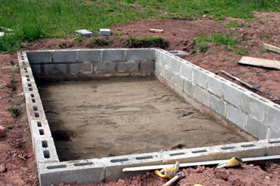 Баня из шлакоблока своими руками: как построить и сделать фундамент