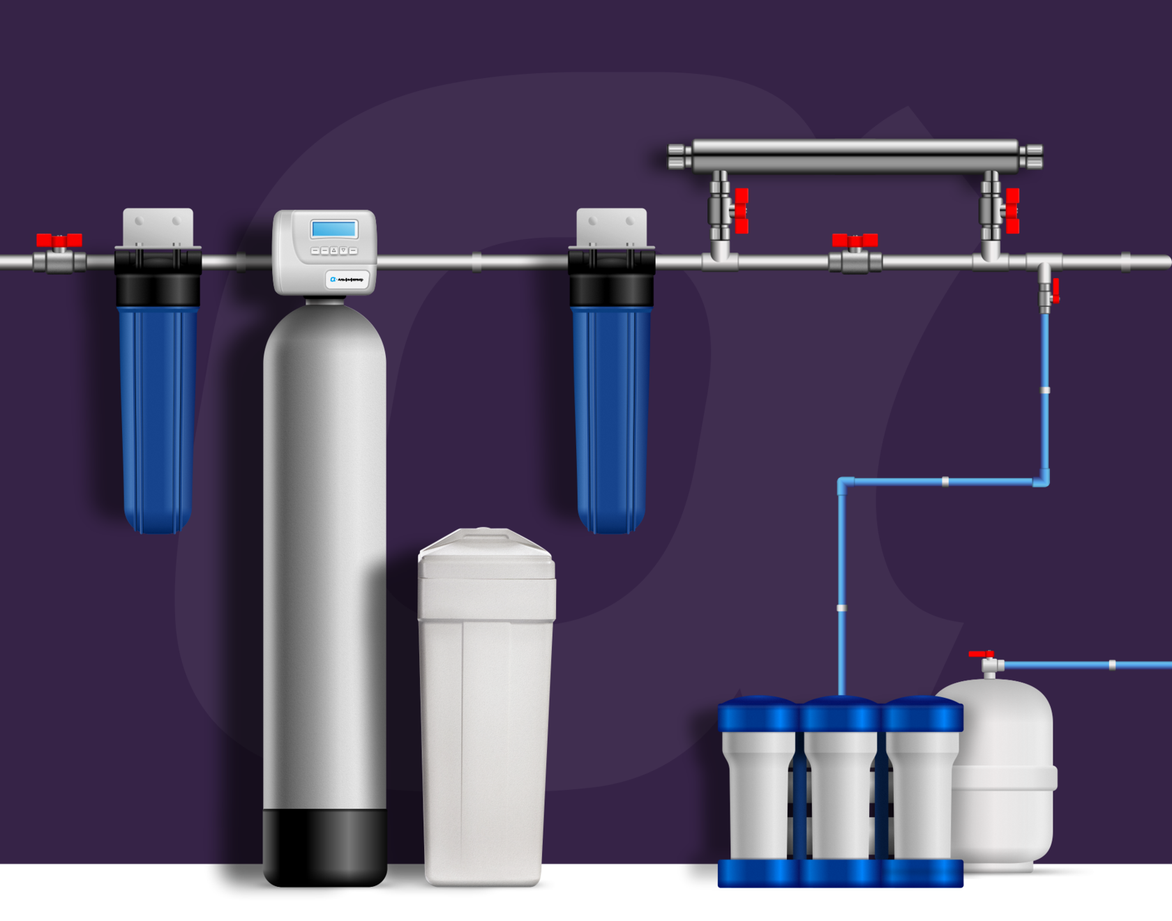 Очистка воды в частном доме цена. Водоподготовка (система очистки воды) RAIFIL. Система очистки воды ионообменная 0833f69a3. Фильтр ECOSOFT для скважины для воды. Система очистки воды осмос конструкция.