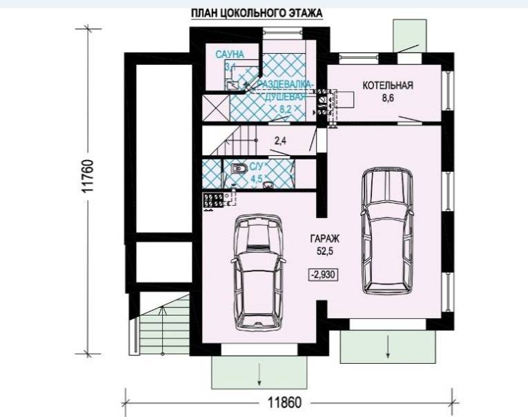 Дом с гаражом в цокольном этаже: как обустроить гараж в подвале частного дома
