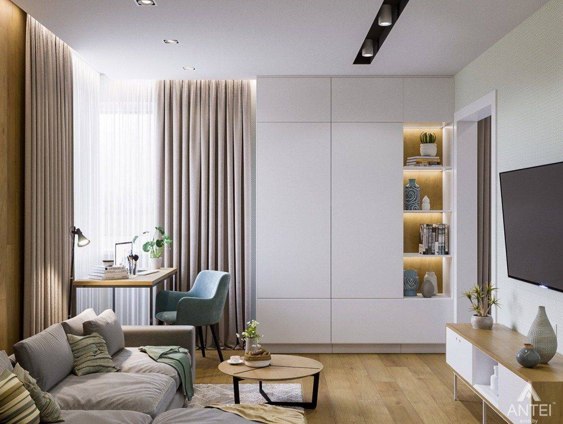 Дизайн однокомнатной квартиры 35 кв. м. 5 фото – проектов – ваш надёжный дом
