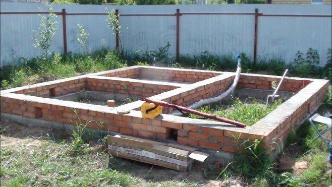 Как построить фундамент для бани из бруса своими руками