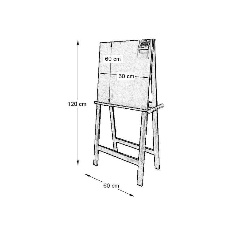 Чертеж мольберта с размерами своими руками из дерева