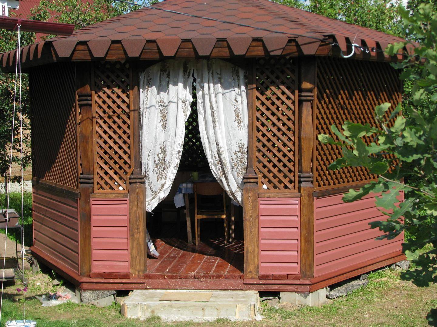 Беседка своими руками - обзор лучших вариантов (150 фото идей)