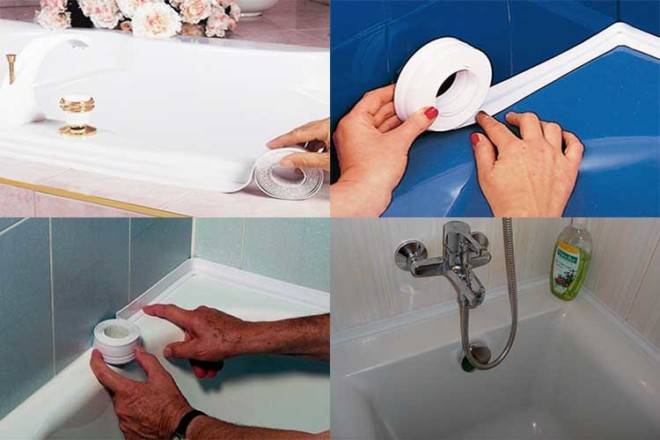 Виды бордюра для ванны: выбор материала и способы монтажа