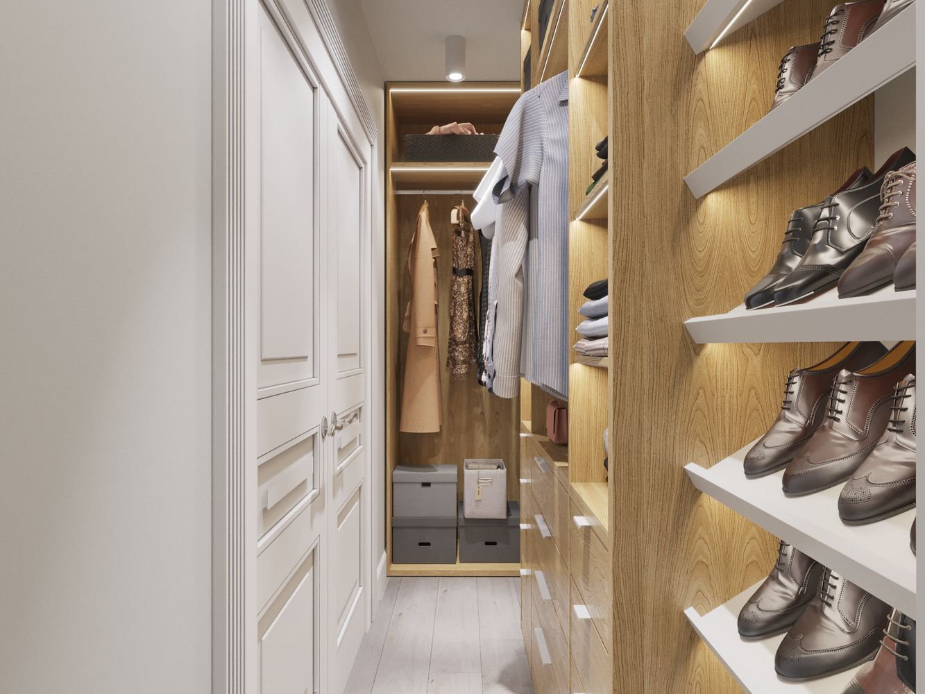 Дизайн гардеробной комнаты в вашем доме