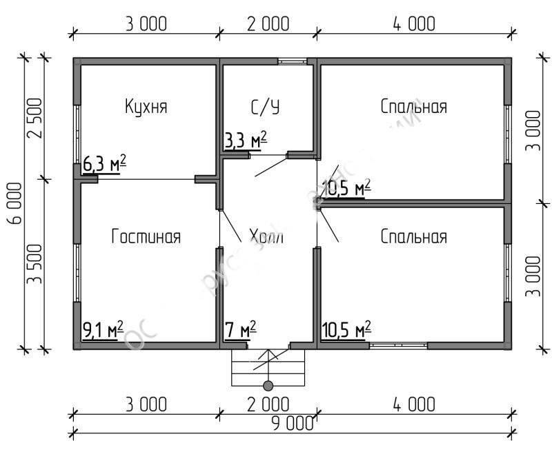 Дом 6 на 8 - варианты уютного и стильного дизайна. 100 фото проектов частных домов