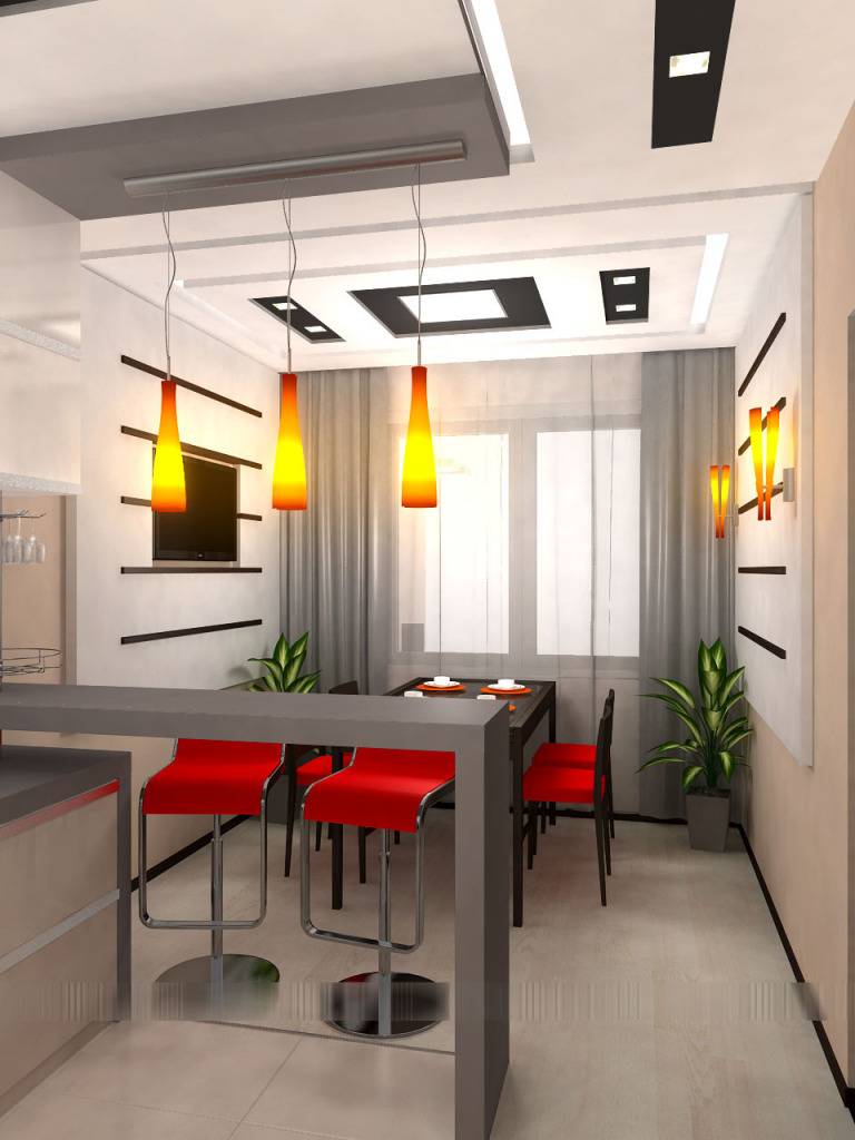 Интерьер кухни 9 кв. м: примеры актуальных современных дизайнов