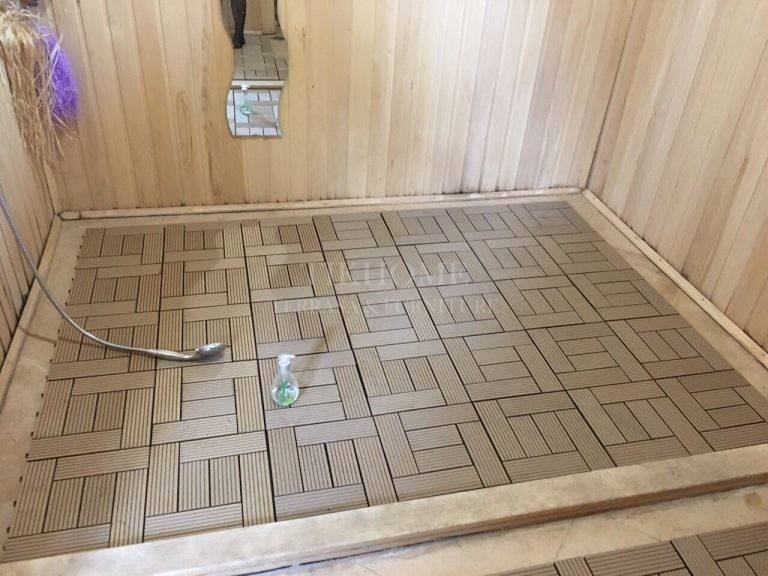 Как сделать пол в бане из плитки?