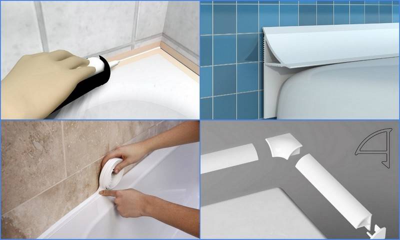 Плинтус для ванной варианты изготовления и способы установки