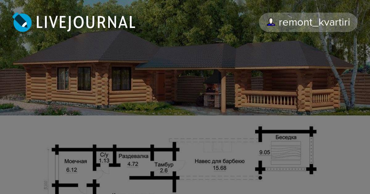 Бани проекты с беседкой под одной крышей проекты фото