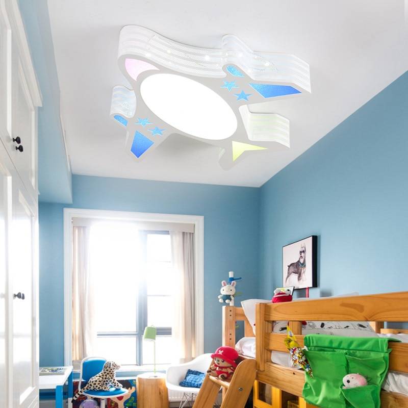 Освещение в детской комнате: примеры освещения с фото