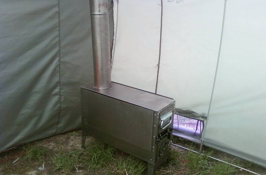 Мобильная палатка-баня с печкой своими руками (чертежи)