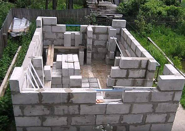 Баня из шлакоблока своими руками - инструкция по строительству