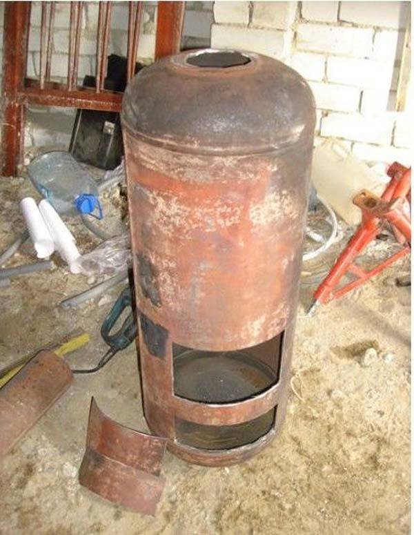 Печь бубафоня из газового баллона длительного горения: печка котел с водяной рубашкой, как сделать