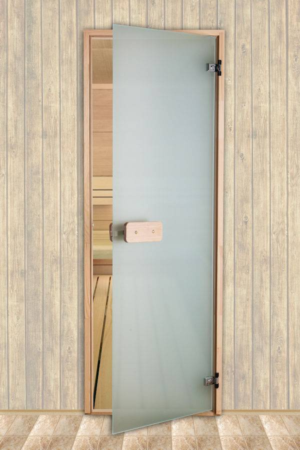 Материал: двери для бани из липы, пластиковые, металлические
