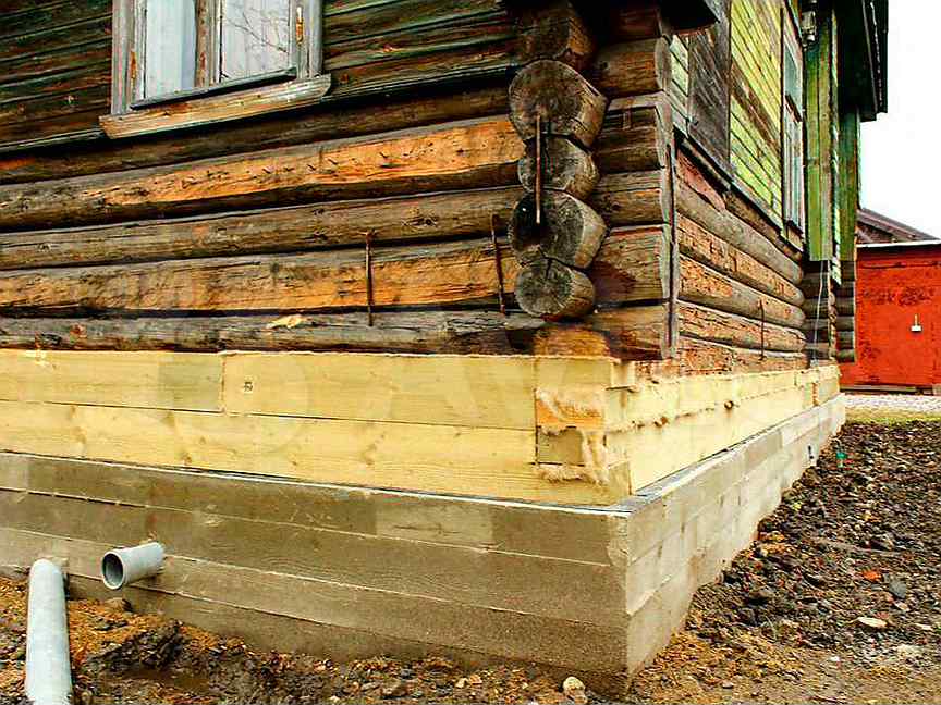 Как заменить фундамент деревянного дома: поднять, залить и переделать