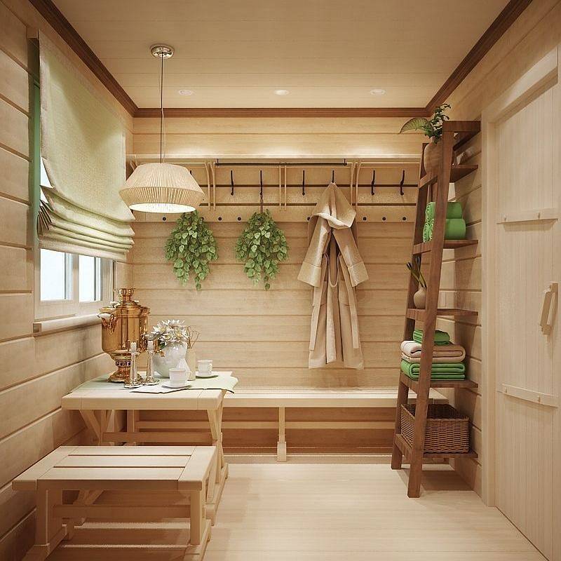 Отделка сауны (61 фото): дизайн внутри бани, интерьер комнаты отдыха, материалы для внутренней отделки и оформление стен камнем