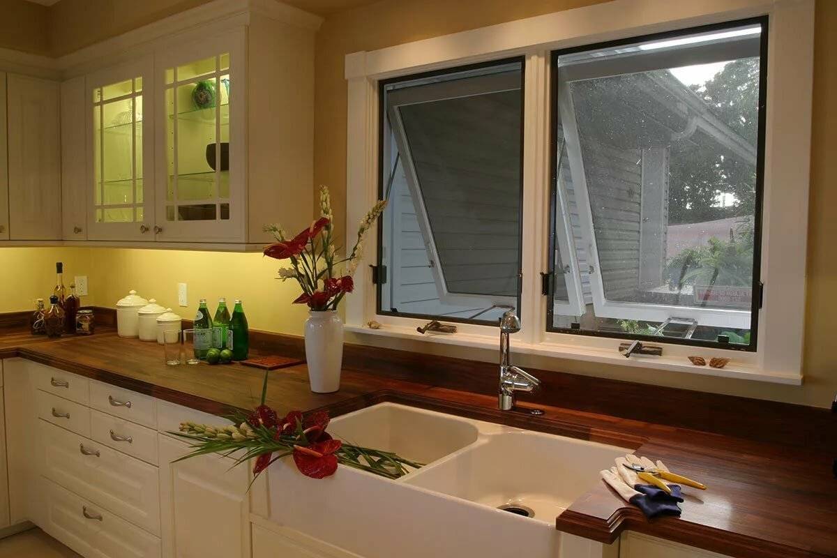 Дизайн кухни с раковиной у окна: Идеи