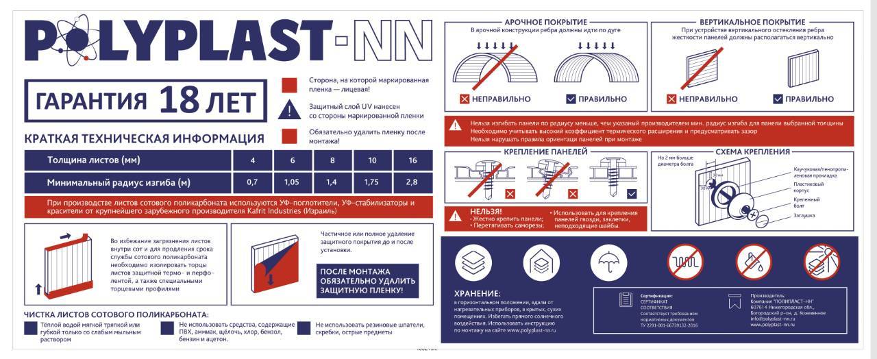 Как согнуть поликарбонат сотовый