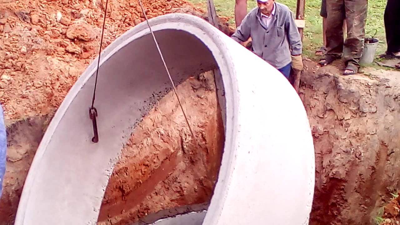 Погреб из бетонных колец 2м своими руками