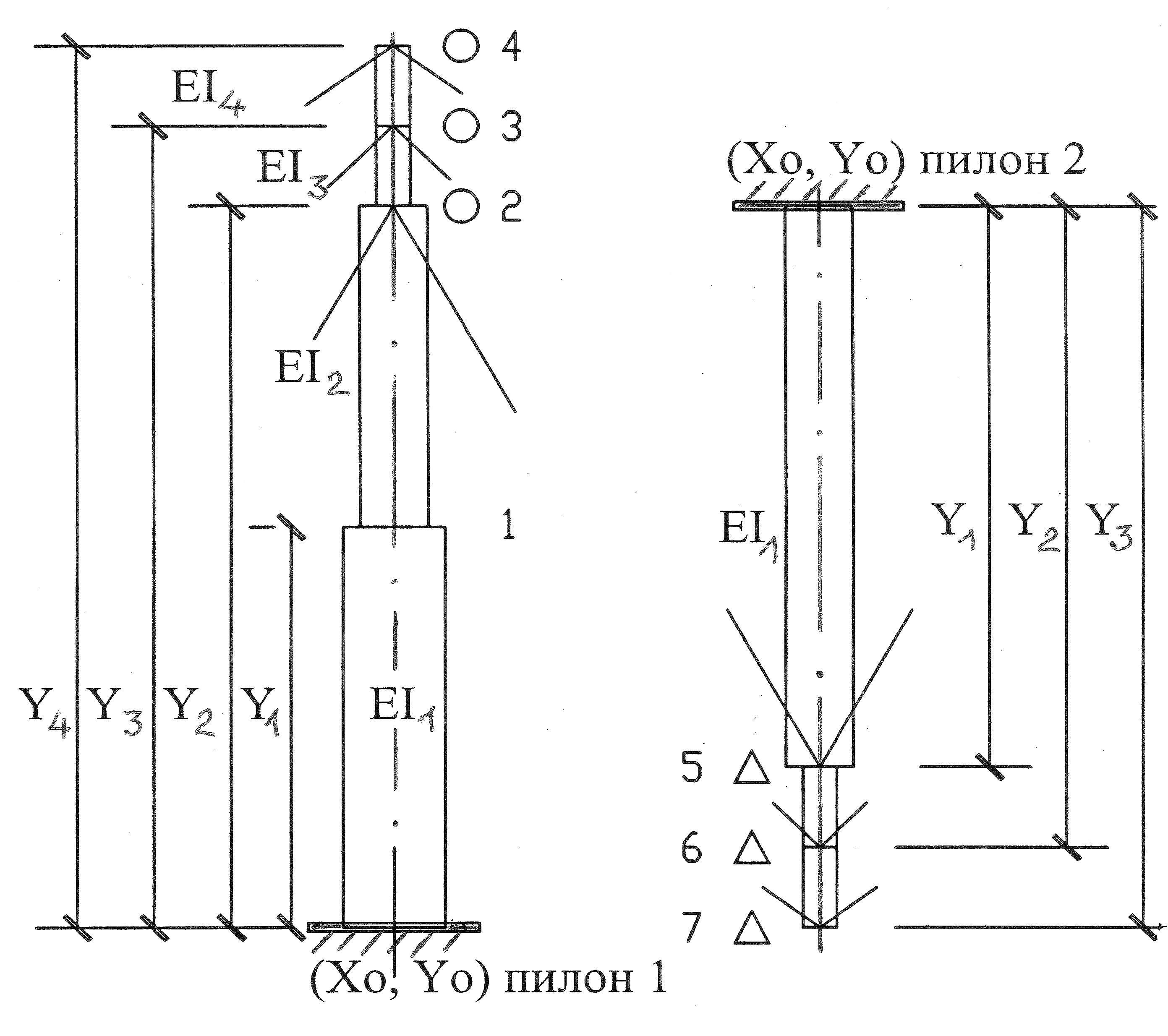 Схема пилонов. Пилонная конструктивная схема. Схема установки пилонов. Пилон конструкция. Пилон чертеж.
