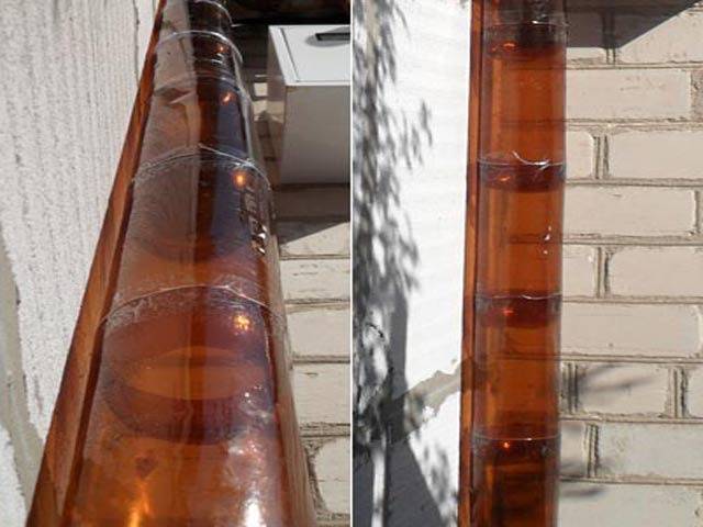 Как сделать водосток из пластиковых бутылок своими руками: Инструкция