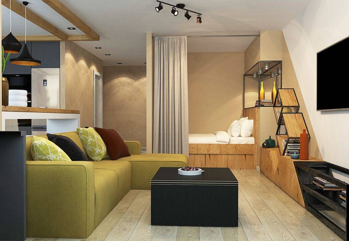 Дизайн квартиры студии 35 кв. м – несколько советов!