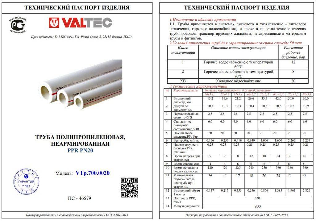 Технические характеристики полипропиленовых труб для отопления | советы и рекомендации