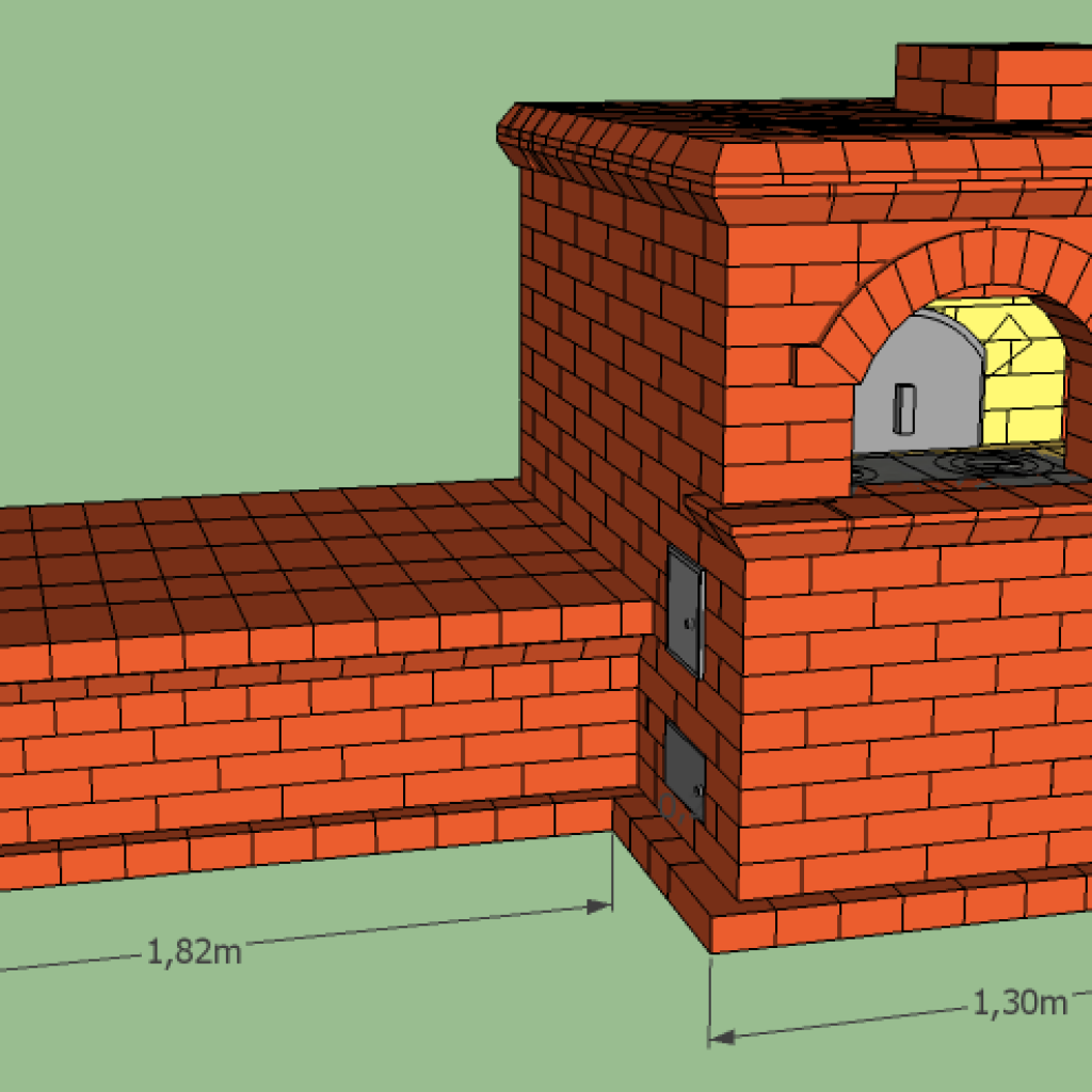 Сколько кирпичей на печь с плитой