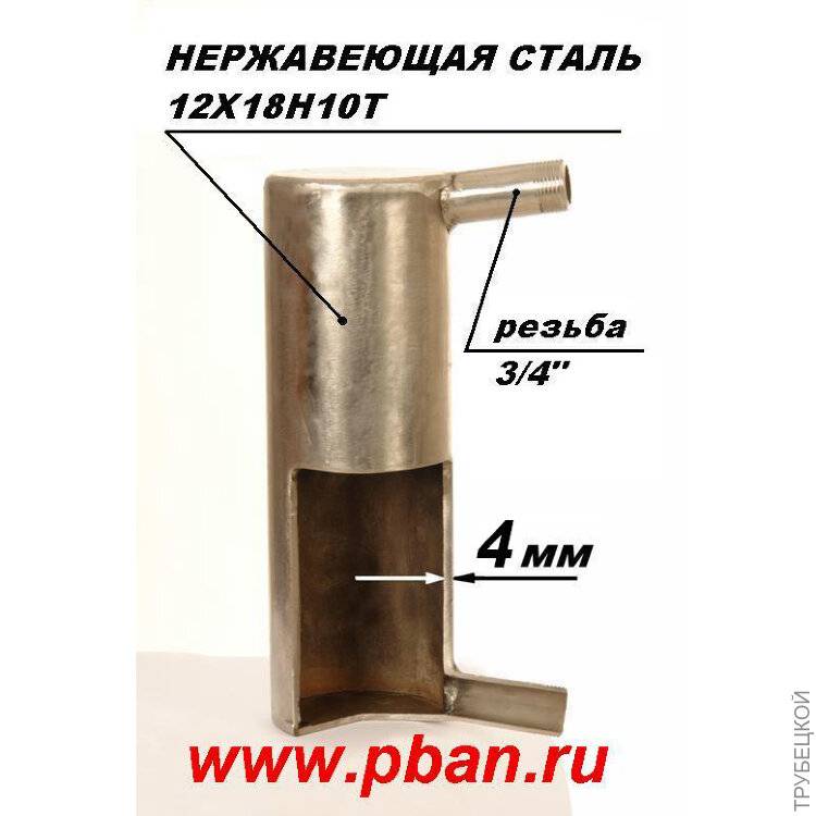 Теплообменник для банной печи своими руками