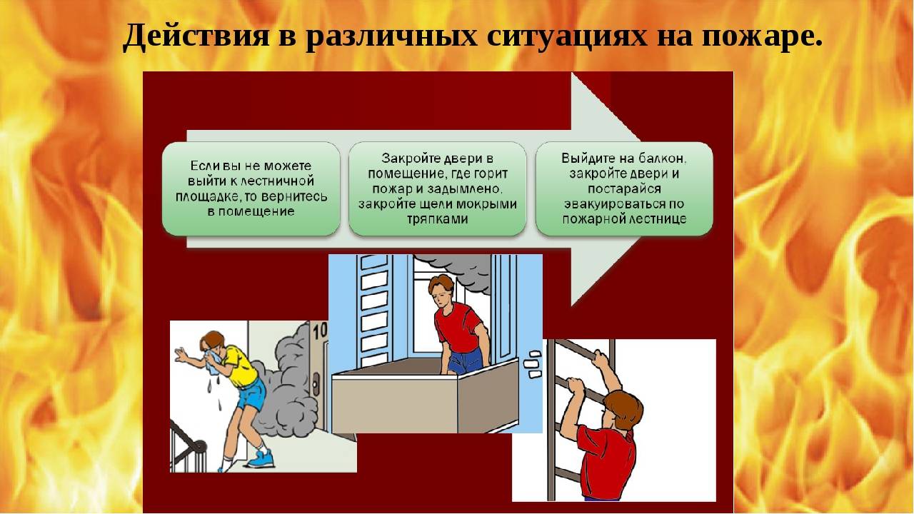 Правила поведения при пожаре: план действий, пожар в квартире, лифте, на улице